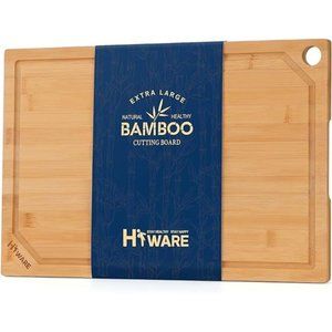 Extra Large Bamboo Cutting Board, Heavy Duty Wood Cutting Boards, 18" x 12"